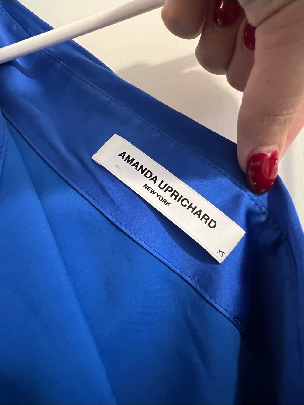 Amanda Uprichard Bexley Mini Dress in Cobalt Blue - Picture 8 of 8